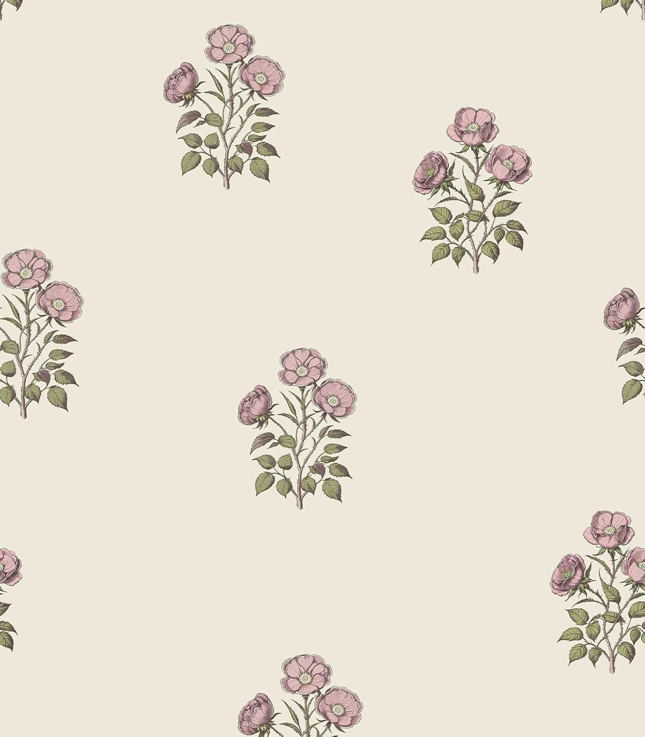 LUKUUI Vintage Floral Peel and Stick Wallpaper, 17.3 x 78.7 Inch product photo