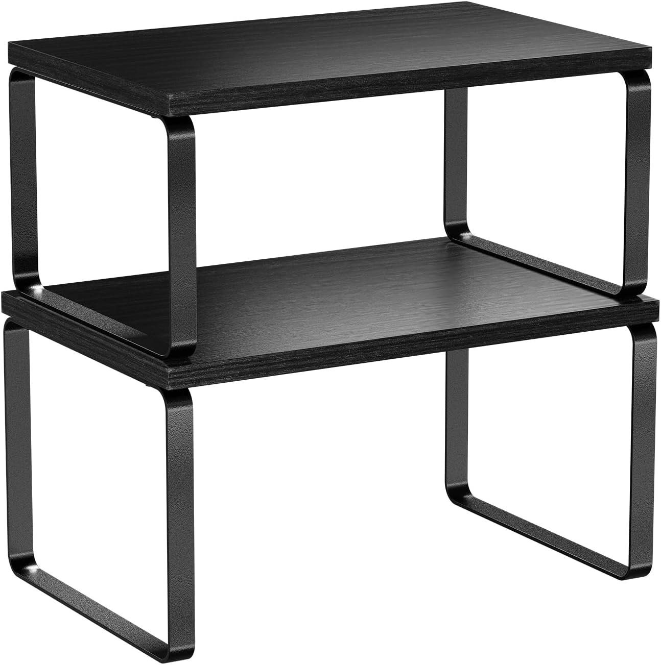 Simple Trending Stackable Cabinet Organizer Shelves (Set of 2) product photo