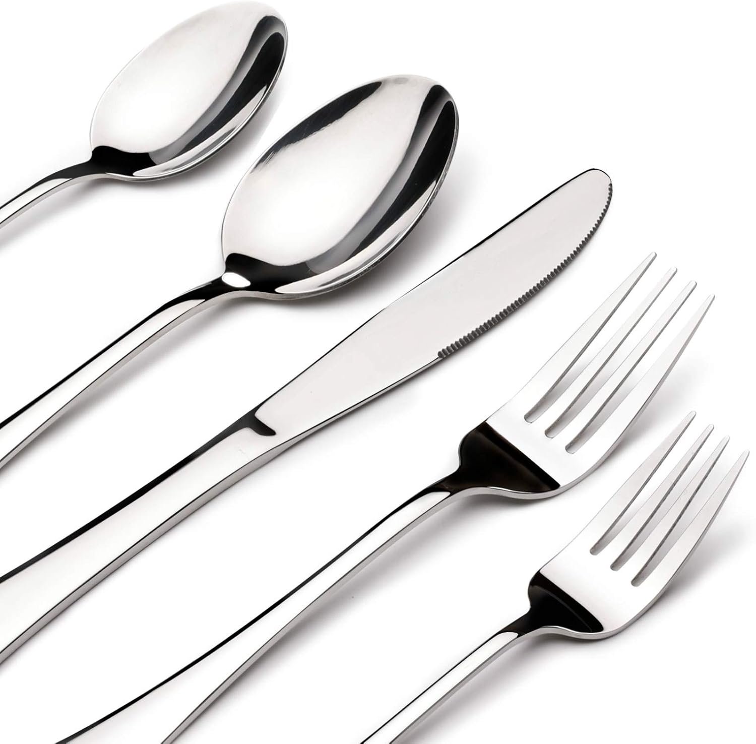 Silverware Set for 8, 40-Piece Heavy Duty Stainless Steel Flatware product photo