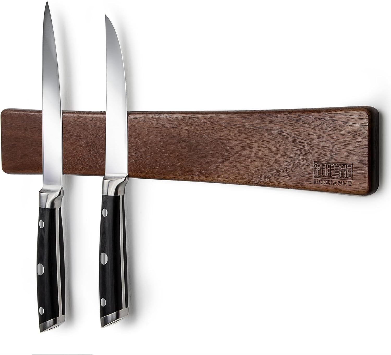 HOSHANHO Magnetic Knife Strip 16 Inch, Acacia Wood Knife Holder for Wall product photo